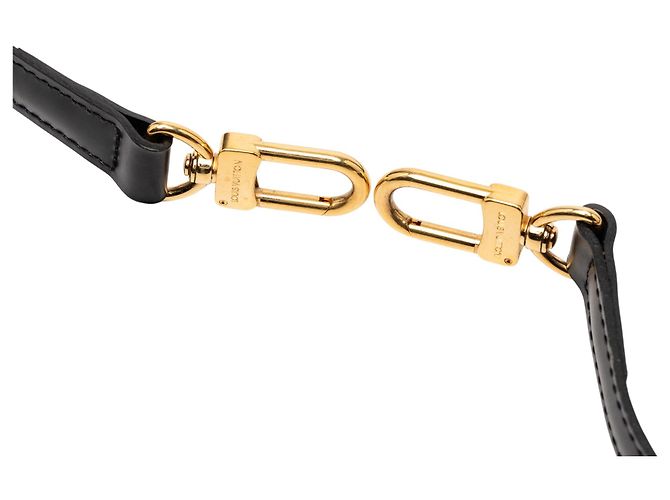 Cinghia a spalla in pelle nera Louis Vuitton Nero - vista 2