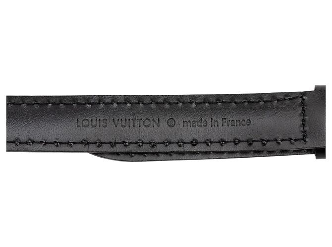 Cinghia a spalla in pelle nera Louis Vuitton Nero - vista 3