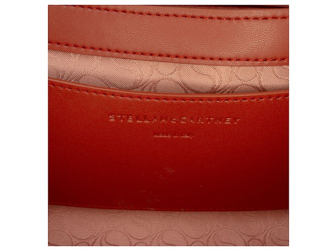 Stella Mc Cartney Borsa a spalla imbottita S Wave in velluto rosso sintetico Stella McCartney - vista 5