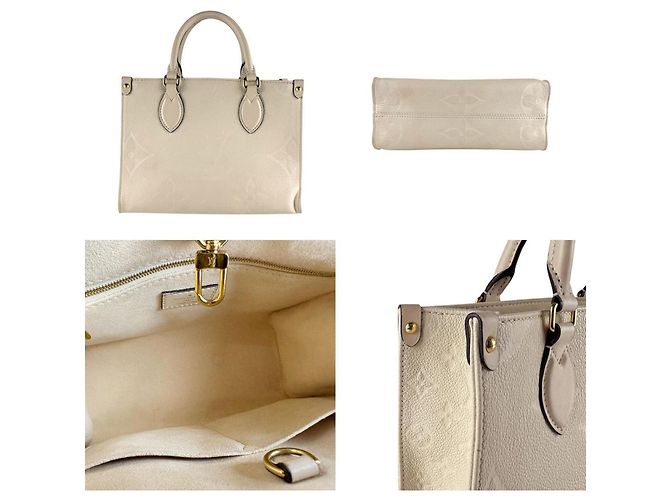 Borsa On-the-Go PM in Monogram Empreinte Louis Vuitton Crudo - vista 3