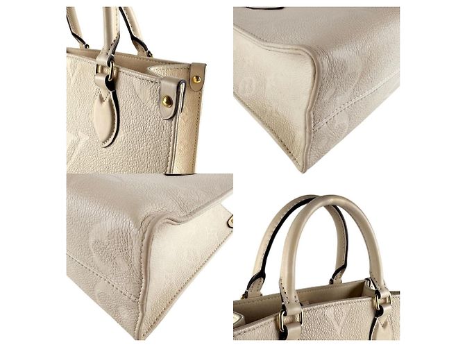 Borsa On-the-Go PM in Monogram Empreinte Louis Vuitton Crudo - vista 4
