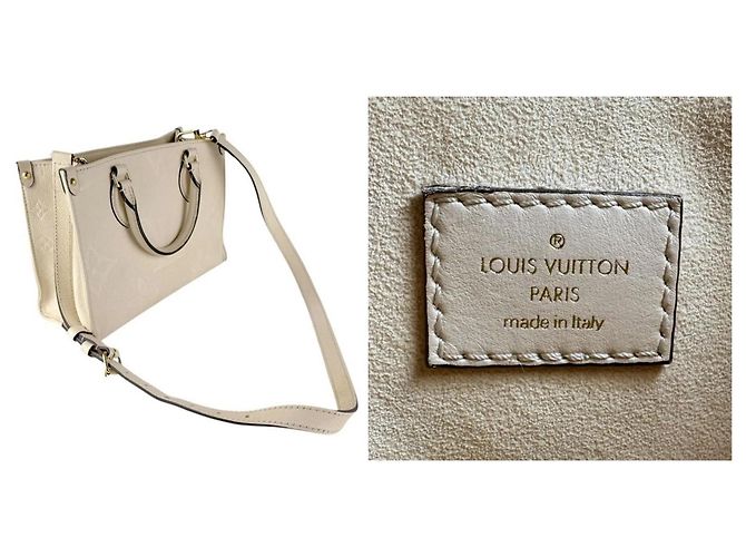 Borsa On-the-Go PM in Monogram Empreinte Louis Vuitton Crudo - vista 5