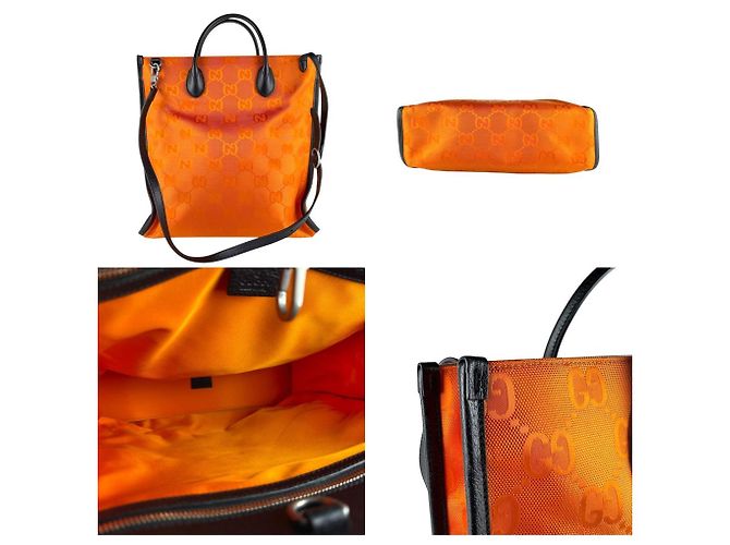Borsa a mano/ Borsa a spalla Gucci Off the Grid Nero Arancione - vista 3