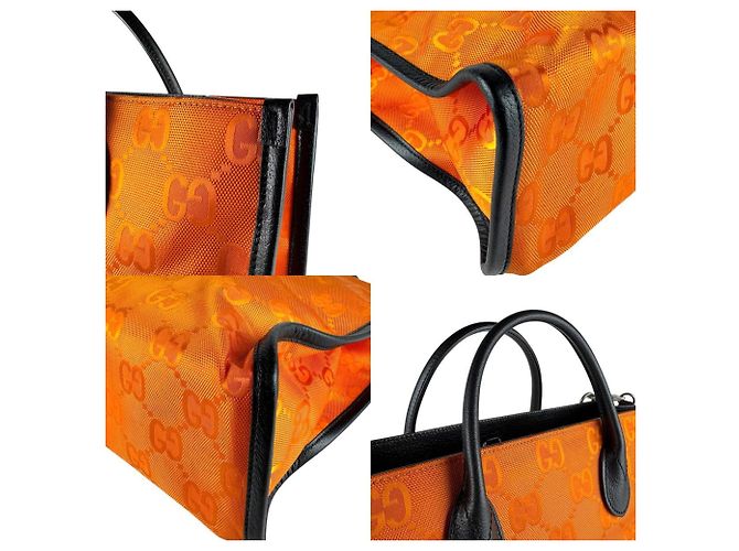 Borsa a mano/ Borsa a spalla Gucci Off the Grid Nero Arancione - vista 4