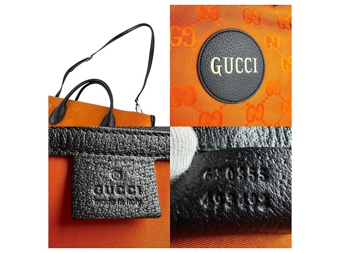 Borsa a mano/ Borsa a spalla Gucci Off the Grid Nero Arancione - vista 5