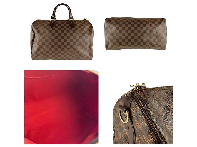 Borsa Louis Vuitton Damier Speedy Bandoulière 35 Damier ebene - vista 3