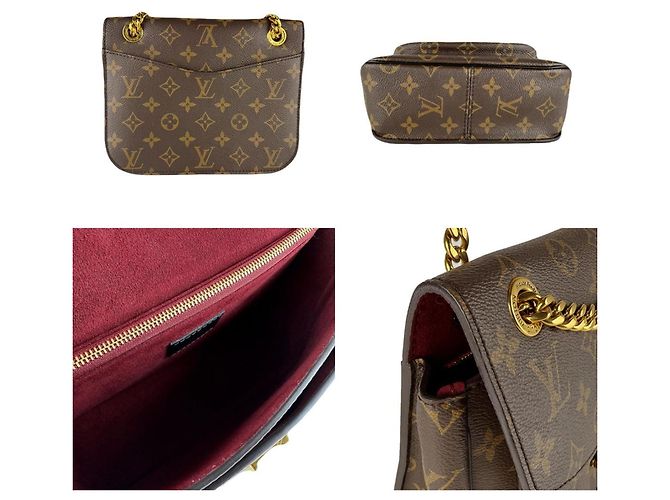 Borsa a Spalla Monogram Passy di Louis Vuitton Marrone - vista 3