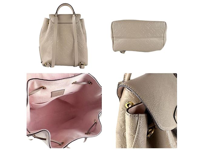 Zaino Montsouris PM in Monogram Empreinte Louis Vuitton Grigio - vista 3