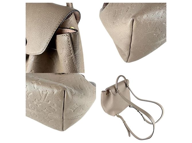 Zaino Montsouris PM in Monogram Empreinte Louis Vuitton Grigio - vista 4