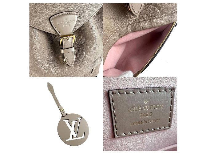 Zaino Montsouris PM in Monogram Empreinte Louis Vuitton Grigio - vista 5