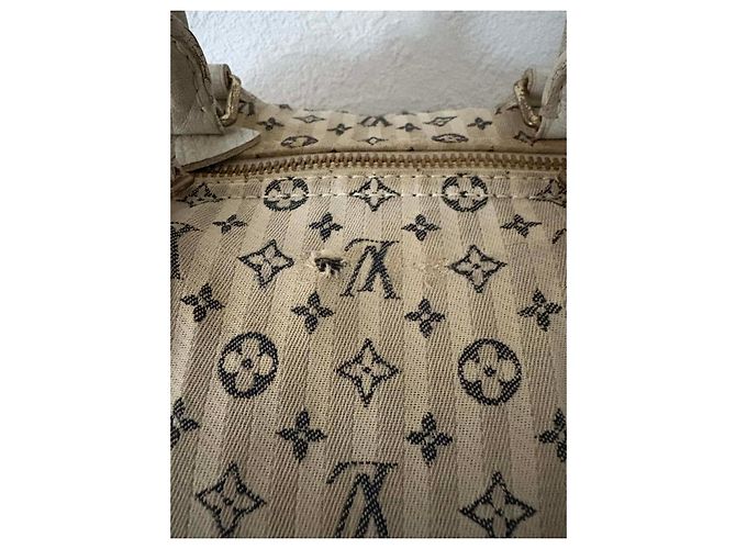 Borsa Speedy Louis Vuitton Monogramma Strisce Beige - vista 11