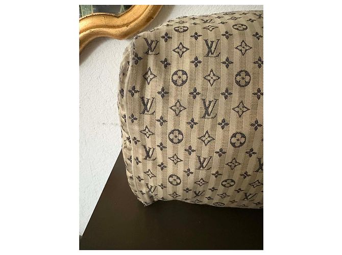 Borsa Speedy Louis Vuitton Monogramma Strisce Beige - vista 7