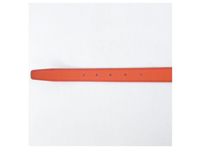 Cinturón reversible Hermès Mini Constance 24mm Roja Púrpura - vista 4