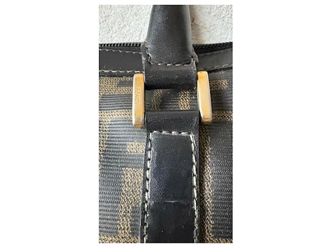 Borsa Fendi Monogramma Marrone e Nera Nero - vista 10