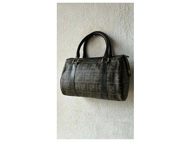 Borsa Fendi Monogramma Marrone e Nera Nero - vista 11