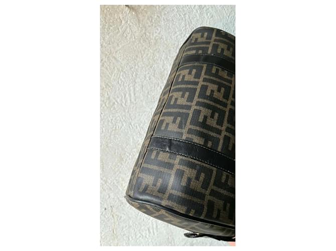 Borsa Fendi Monogramma Marrone e Nera Nero - vista 14