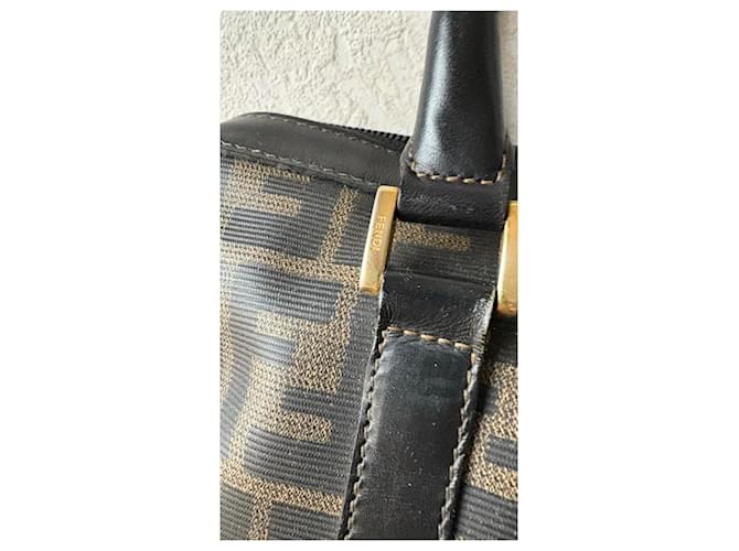 Borsa Fendi Monogramma Marrone e Nera Nero - vista 15