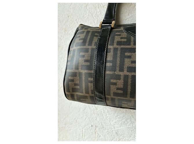 Borsa Fendi Monogramma Marrone e Nera Nero - vista 7