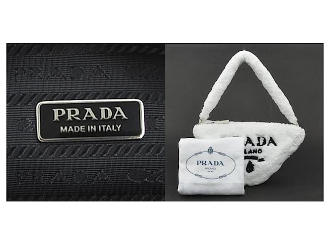 Prada Weißer Plüsch-Handtasche - Ansicht 5