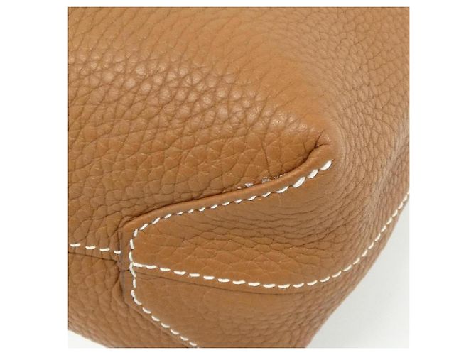 Borsa a mano Hermès Double Sens 36 cm D'oro Blu scuro - vista 3