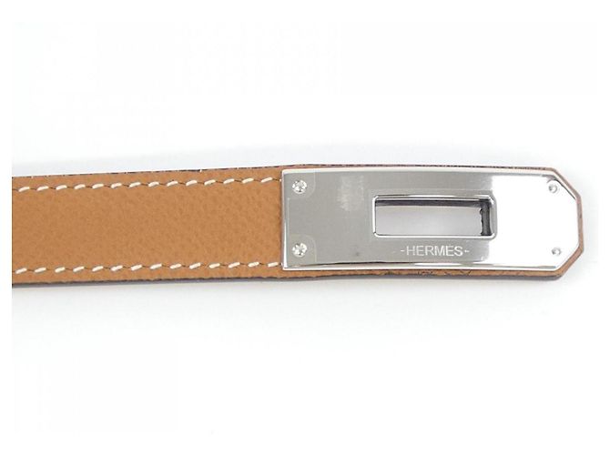 Hermès Kelly 18 mm brauner Standardgürtel - Ansicht 4