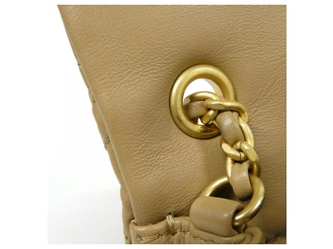 Borsa a spalla in pelle di agnello beige Chanel AS3456 - vista 10
