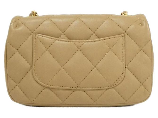 Borsa a spalla in pelle di agnello beige Chanel AS3456 - vista 2
