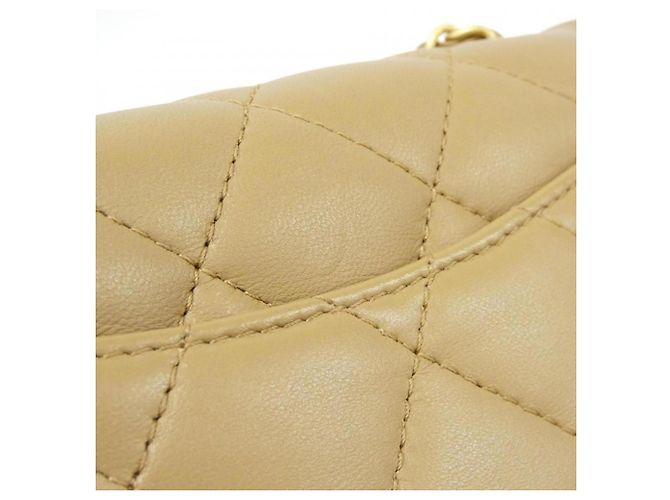 Borsa a spalla in pelle di agnello beige Chanel AS3456 - vista 6