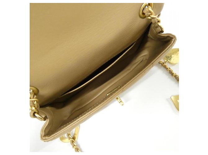 Borsa a spalla in pelle di agnello beige Chanel AS3456 - vista 9