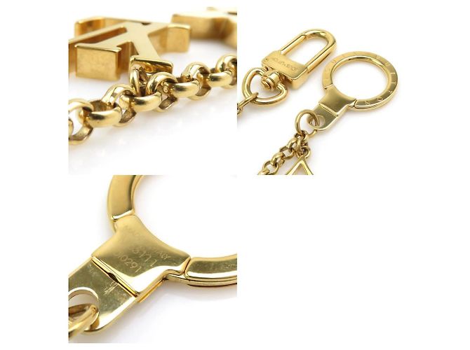 Portachiavi Fleur de Monogram Louis Vuitton Beige D'oro Bianco sporco - vista 5