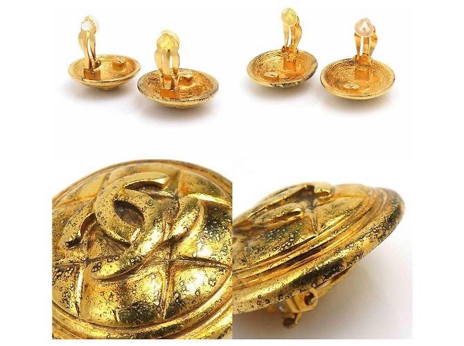 Orecchini a clip dorati Chanel per donne D'oro - vista 3