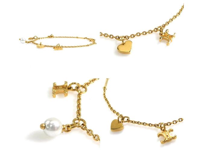Céline Bracciale in oro con charm per donne Celine D'oro - vista 3