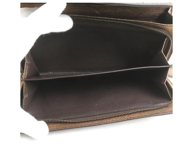 Cartera Larga Intrecciato Bottega Veneta Castaño - vista 4