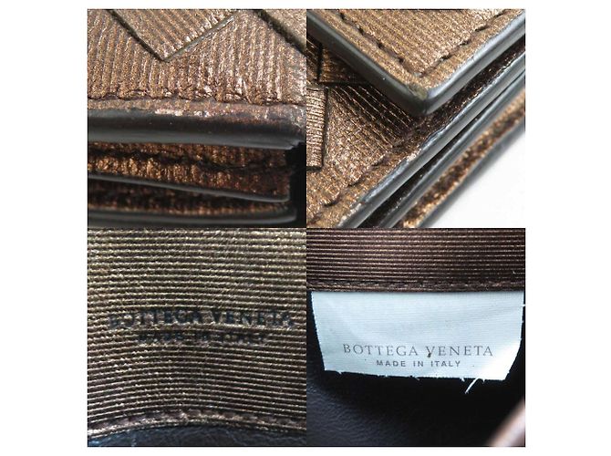 Cartera Larga Intrecciato Bottega Veneta Castaño - vista 5
