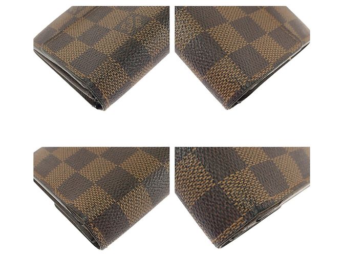 Portafoglio Lungo Sarah Damier Ebene Louis Vuitton Marrone - vista 4