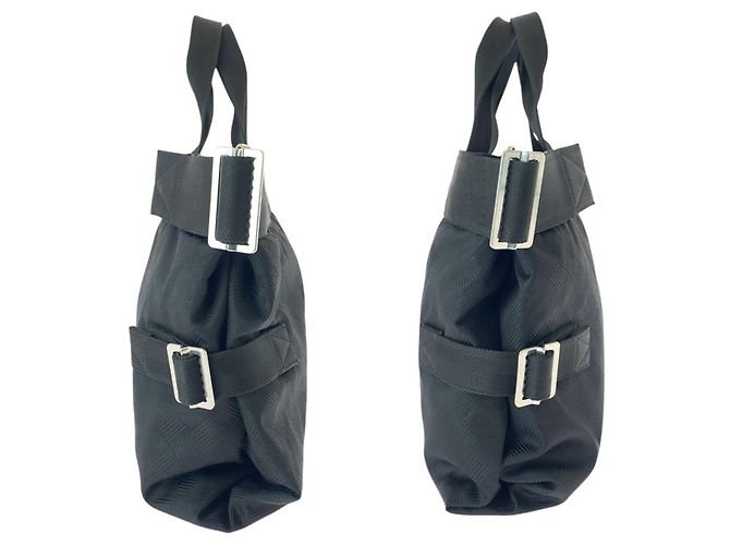 Borsa tote in nylon nero Bottega Veneta - vista 6