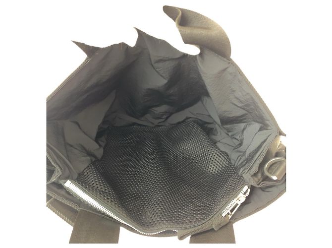 Borsa tote in nylon nero Bottega Veneta - vista 7