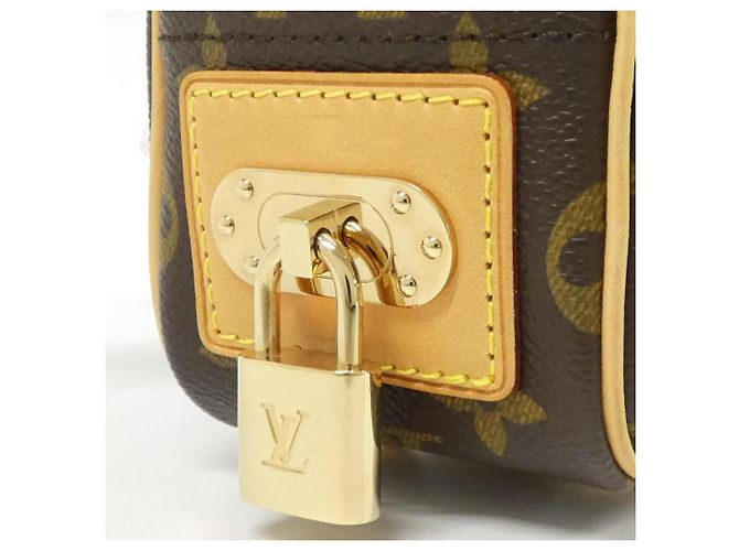 Borsa a Spalla Mini Trocadero Perforata Monogramma Louis Vuitton Marrone Fuschia - vista 4