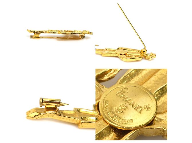 Spilla in metallo dorato Chanel Mademoiselle D'oro - vista 5