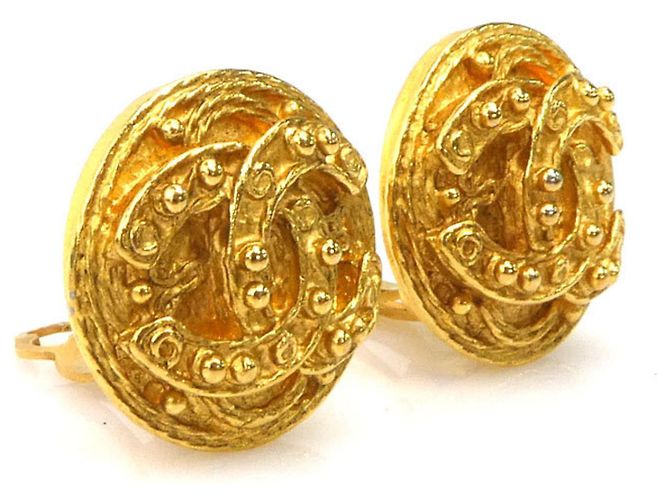 Orecchini in metallo dorato con il logo Coco di CHANEL D'oro - vista 2