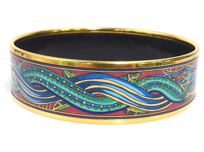 Bracciale rigido in metallo/ceramica Hermès Multicolore D'oro - vista 4