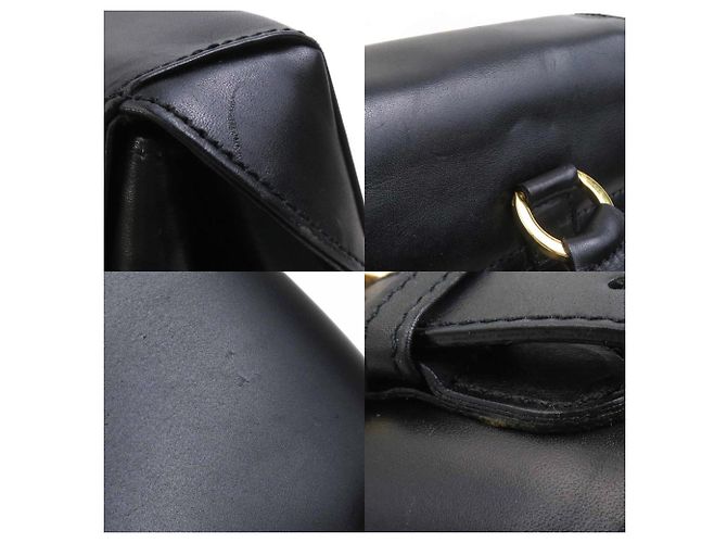 Schwarzer Leder-Rucksack von Salvatore Ferragamo - Ansicht 4