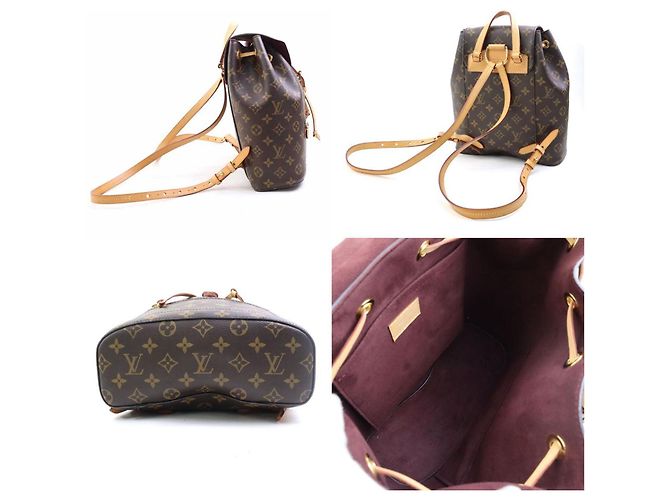 Zaino Montsouris Monogram Louis Vuitton Marrone - vista 2