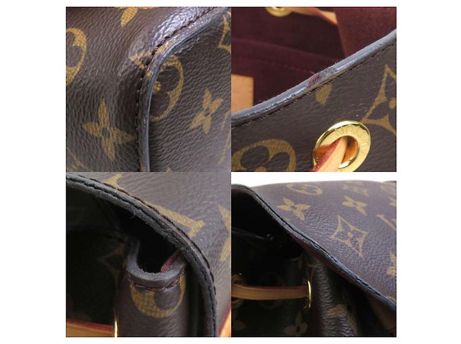 Zaino Montsouris Monogram Louis Vuitton Marrone - vista 3