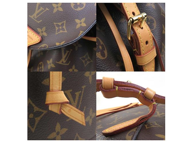 Zaino Montsouris Monogram Louis Vuitton Marrone - vista 4
