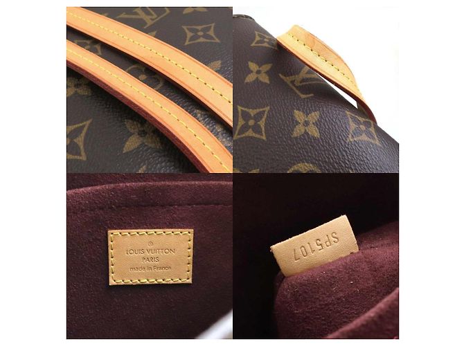 Zaino Montsouris Monogram Louis Vuitton Marrone - vista 5