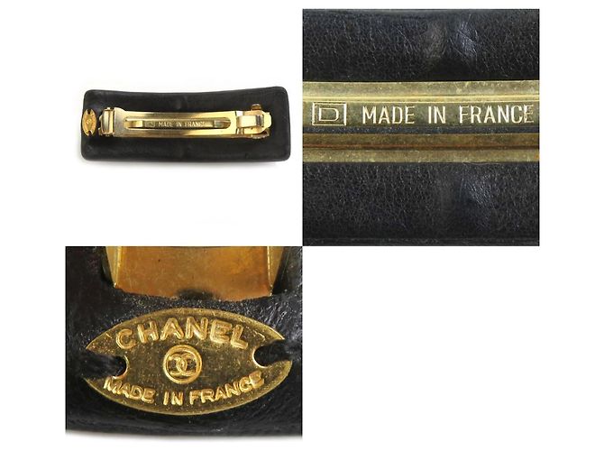 Fermaglio Coco Mark di Chanel Nero D'oro - vista 5