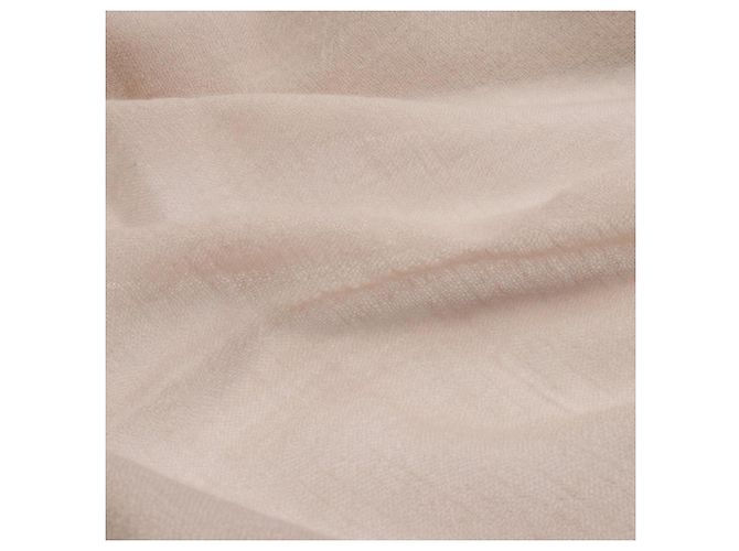 Bufanda de cachemira beige Chanel - vista 6