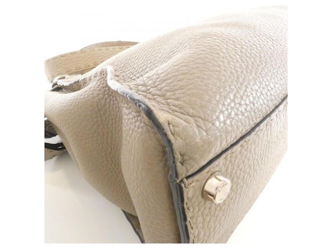Borsa Fendi Selleria Peekaboo Beige - vista 2