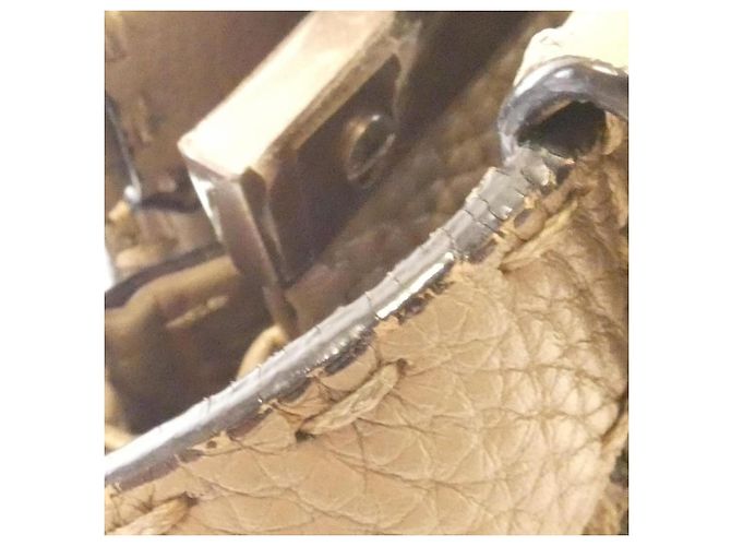 Borsa Fendi Selleria Peekaboo Beige - vista 4